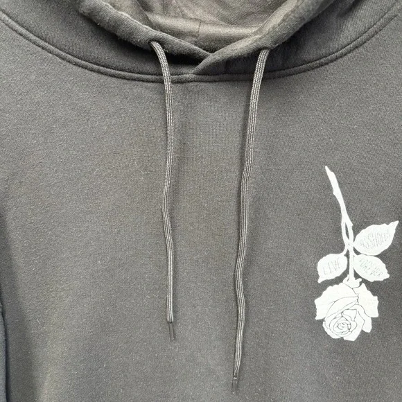 A**holes Live Forever Linda Finegold Rose Hoodie Size Xl Black White Sweatshirt - Picture 11 of 12